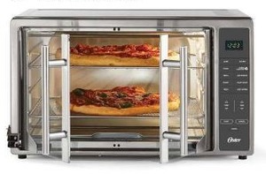 lot 18742 image: Oster Extra Large 42L French Door Countertop Toaster Oven