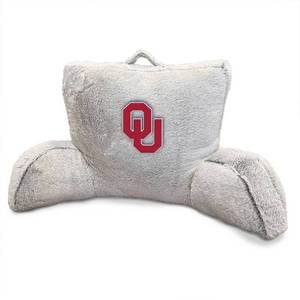 lot 18749 image: NCAA Oklahoma Sooners Faux Fur Backrest