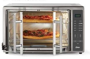 lot 18751 image: Oster Extra Large 42L French Door Countertop Toaster Oven