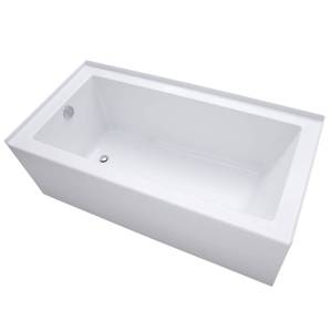 lot 18771 image: Mirabelle Acrylic Soaking Bathtub 60 x 32  Retail $249.99