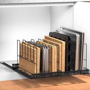 lot 12753 image: Housolution Pull-Out Baking Tray & Cutting Board Organizer, 13-22