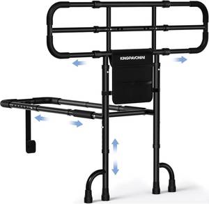 lot 12770 image: Bed Rail with Ultra-Wide Extendable Handle, 400 LB, GL05, 4-Point Support