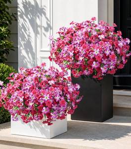 lot 12813 image: 20 Bundles Faux Morning Glory Outdoor Artificial Flowers, UV Resistant