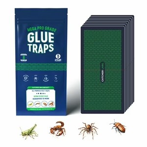 lot 12849 image: Catcher Labs Mega Pro Insect Trap Sweet Scent Sticky Glue 8 Count 2-Pack