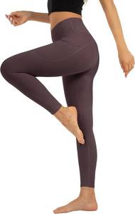 lot 12906 image: High-Waisted Leggings with Pockets for Women, Tummy Control Yoga Pants XXL