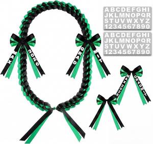 lot 13018 image: Graduation Ribbon Lei with Letter Stickers, Class of 2026, Braided Necklace