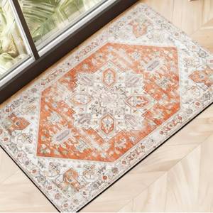 lot 13090 image: Rectangular pet Feeding mat (18  26, Retro Ethnic Style)