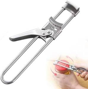 lot 13092 image: Adjustable Jar Opener for Weak Hands, Stainless Steel, Easy Grip (2Pc)