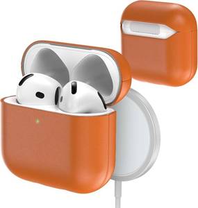lot 13093 image: Genuine Leather Case for AirPods 4 (2025) Handmade Leather Wireless Charging