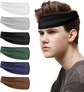 lot 13109 image: 6-Pack Mens Running Headbands, Sweatbands for Running, Cycling, Yoga 6 Colors