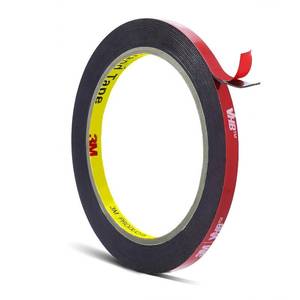 lot 13111 image: 3M Heavy-Duty Double-Sided Tape, 14 x 15.4 ft, 5925, Black