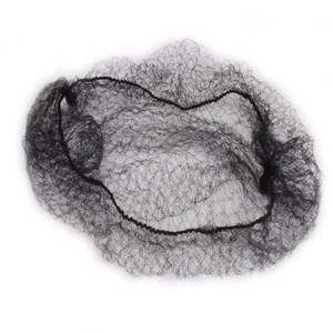 lot 13145 image: WeKen Pack of 100pcs Hair Nets Invisible Elastic Edge Mesh 50cm 20 Black