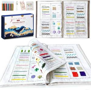 lot 13156 image: Spicssa Beginner Embroidery Stitch Book Kit, 79 Stitches, Video Tutorials