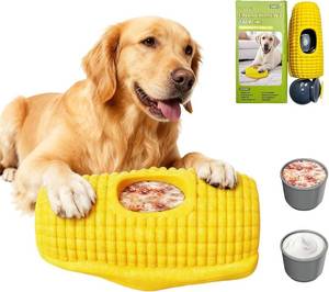 lot 13160 image: Frozen Treat Dog Toy for Aggressive Chewers with 2 Freezable Cups, Lick Mat