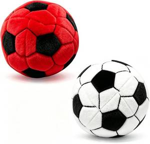 lot 13266 image: 2Pcs Soccer Footbag Sacks, Plush Footbags Toy, Outdoor Indoor Party Games