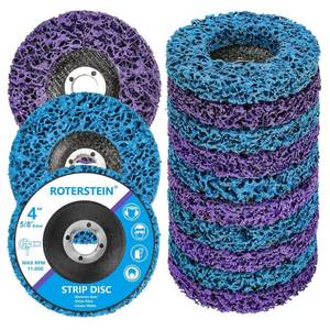 lot 13309 image: 10 Pack 4in Strip Discs for Angle Grinder - Remove Paint, Rust, Oxidation