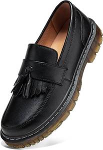 lot 13321 image: Womens Penny Loafer Platform Chunky Heel Shoes   Comfortable Business Casual 9.5