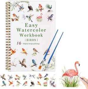 lot 13339 image: Watercolor Workbook Birds Watercolor Book for Beginners & Kids, 12 Colors