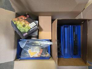 lot 18775 image: Bulk lot of sunglasses and sunglass Cases, Office Supplies and More