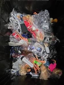 lot 18795 image: Lot of Vintage Barbie Dolls, Glasses, School Supplies and More