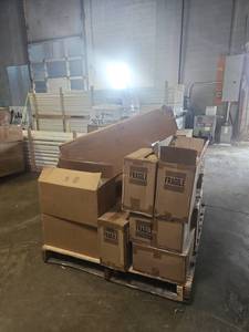 lot 18849 image: Pallet Lot Including Tablet Cases with Orange Handles, Computer Cases, Womens Pants, and More