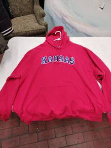 lot 63723 image: Champions Kansas Red Hoodie - 3X