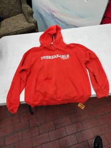 lot 63725 image: UBB Clothing Co. Unbreakable Orange Hoodie - M
