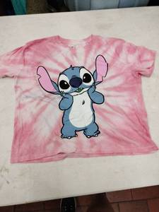 lot 63759 image: Disney Stitch pink tie-dye top - S (3-5)