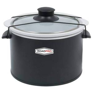 lot 61048 image: Roadpro 12-Volt 1.5 Quart Slow Cooker Black