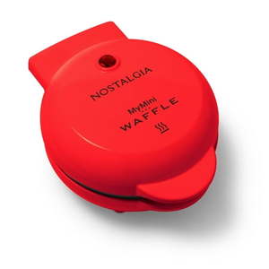 lot 61055 image: Nostalgia Mini Wafflemaker Red