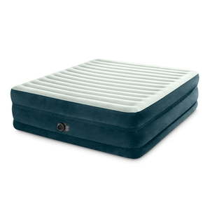 lot 61072 image: Intex 66169WD 24  Dream Lux Pillow-Top Dura-Beam Airbed Mattress with Internal Pump  King  Green