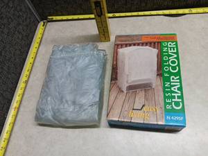 lot 130 image: Resin Folding Chair Cover 26in x 20in x 36in