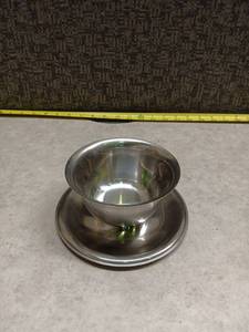 lot 149 image: 188 Stainless Steel Mixing Bowl with Saucer