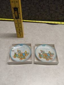 lot 177 image: Baby Boy Decorative Plates with Toys Motif Set of 2  Retail $3.95