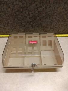 lot 98 image: P2 Accessories Lockable Storage Organizer Box with Dividers