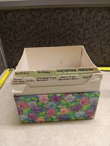 lot 102 image: Greeting Card Collection Lot with Organizer Box and Holiday Time Traditional Cards