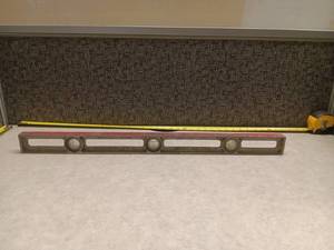 lot 221 image: Sands Level Tool Co. Spirit Level w Bubble Vials