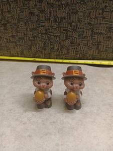 lot 245 image: Pair of Pilgrim Gnome Salt-and-Pepper Shakers