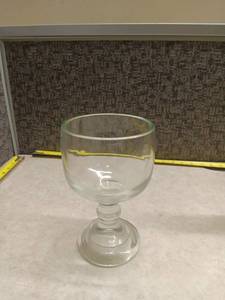 lot 249 image: Glass Pedestal Goblet Bowl