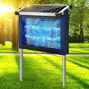 lot 152245 image: Solar Bug Zapper Outdoor, Mosquito Zapper 4500V Cordless Waterproof