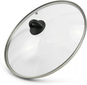lot 152251 image: 17 Inch Tempered Glass Lid, Fit Lodge 17-inch Cast Iron Skillet, Replacement Lids For Pots And Pans, Large Cover For Skillets, Frying Pan, Dutch Oven, Dishwasher Safe