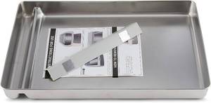 lot 251683 image: Stainless Steel Reusable Litter Tray Compatible with Petsafe Scoop-Free Self-Cleaning Cat Litter Boxes - Never Absorbs Odor, Stains, or Rusts (Stainless Steel Litter Tray)