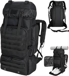 lot 251688 image: 80L100L Hiking Backpack Men Camping Rucksack Large Outdoor Travel Military Tactical Molle Trekking Knapsack Bag Women