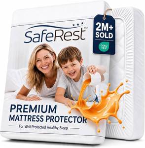 lot 351869 image: SafeRest Waterproof Twin XL Size Mattress Protector