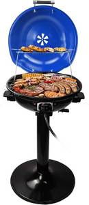 lot 351880 image: Electric BBQ Grill Techwood 15-Serving IndoorOutdoor Electric Grill for Indoor & Outdoor Use, Double Layer Design, Portable Removable Stand Grill, 1600W