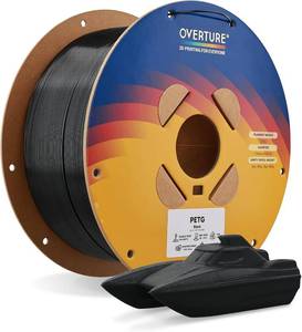lot 351885 image: OVERTURE 2KG 1 Pack High Speed PETG Filament 1.75mm, 3D Printer Filament