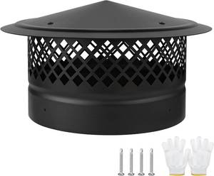 lot 351899 image: Chimney Cap 10 Inch Round Chimney Cover with Screen,10 Inch Stove Pipe Cap