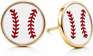 lot 351905 image: Baseball Earrings for Women Baseball Mom Accessories Essentials Game Day Fan Gifts Lightweight Sports Stud Earrings Jewelry Game Day Shirts Women