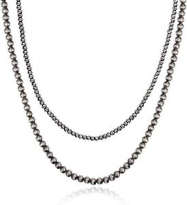lot 351906 image: Navajo Pearl Layered Necklace Western Cowgirl Country Gift for Women