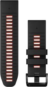 lot 351912 image: Garmin QuickFit 26 mm Watch Band - BlackFlame Red Silicone Band
